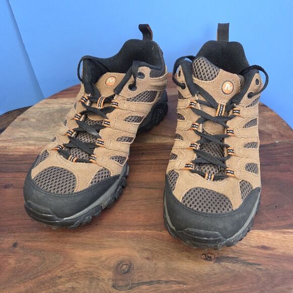Merrell Moab 2 Ventilator Low Hiking Shoe Earth Brown Trail Boot Men's 9 J87729 - Picture 9 of 10
